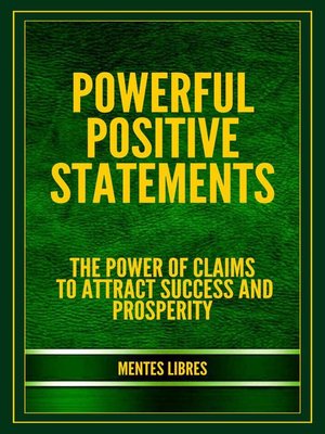 cover image of Powerful Positive Statements